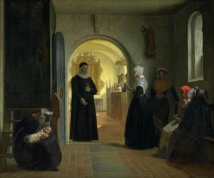 La solenne chiesa di una donna dopo il parto