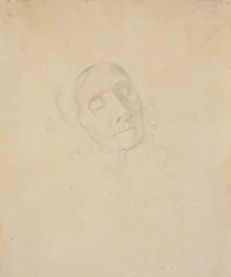Vecchia donna. Studio della testa