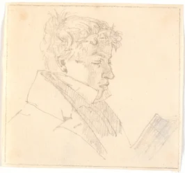 Læssende ung mand, kunstnerens ældste broder, pastor Carl Adolf Købke (1804-1840) ?