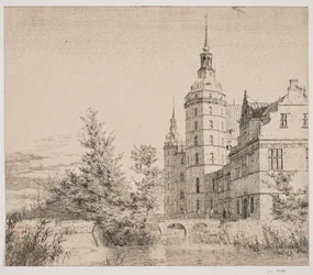 Castello di Frederiksborg. Parte presso il Ponte delle Monete