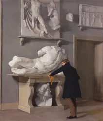 Veduta della collezione di calchi in gesso al Palazzo di Charlottenborg