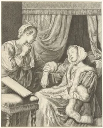Interno con due donne (Dama svenuta)