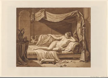 Nudo femminile in un interno classicista