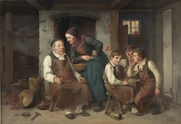 In una bottega di un ramaio