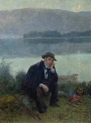 Joergen Moe in una battuta di pesca