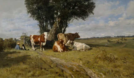 Paesaggio con mucche
