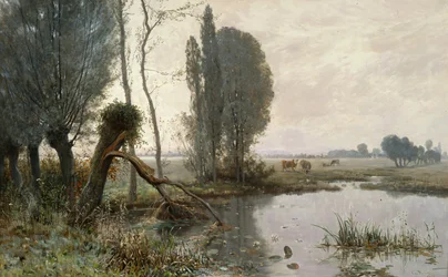 Paesaggio con mucche