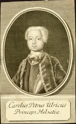 Ritratto del Duca Karl Peter Ulrich di Holstein-Gottorp, 1734