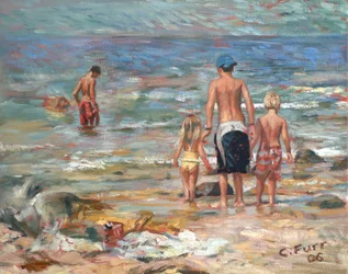 Scena di spiaggia