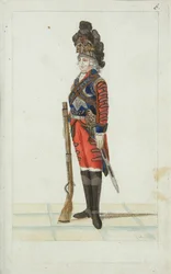 Ufficiale del Reggimento di Cavalleria delle Guardie della Vita, 1793