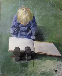 Il piccolo Ebbe che legge