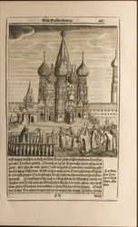 Mosca, illustrazione da Viaggi al Gran Duca di Moscovia e al Re di Persia di Adam Olea