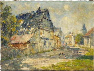 Via del Paese a Ehringsdorf, nei pressi di Weimar