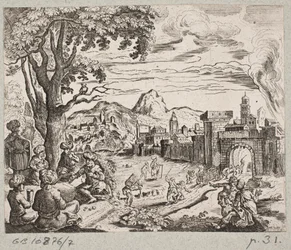 Illustrazione di Adam Olearius, “Persianischer Rosenthal von einem Sinnreichen Poeten Schich Saadi…”, Schleswig 1660