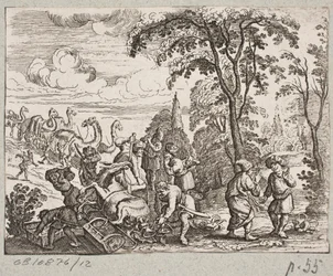 Illustrazione per Adam Olearius, “Persianischer Rosenthal von einem Sinnreichen Poeten Schich Saadi [...]”, Schleswig 1660