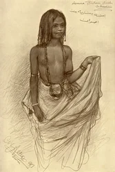 Ragazza Bishari, Assuan, Egitto