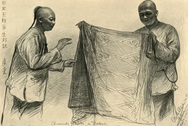 Mercanti cinesi a Batavia, Indie Orientali Olandesi, 1898
