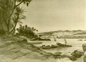 Feluche sul fiume Nilo, Egitto
