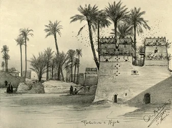 Case a Nagada, Egitto, 1898