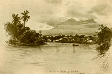 Fiume Kali Mas, Surubaya, Giava, 1898