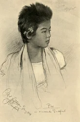 Päo - ragazza adolescente, Bangkok, 1898