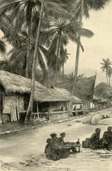 Scena di strada a Tasikmalaya, Giava