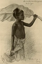 Ragazzo Tamil, Kandy, Ceylon, 1898