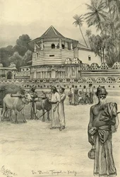 Il tempio del dente, Kandy, Ceylon