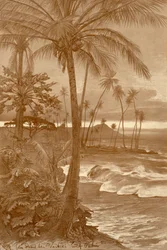 La spiaggia di Waikiki, Hawaii, 1898