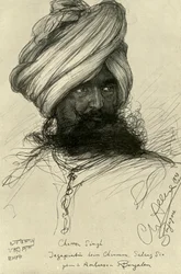 Guardiano Chatter Singh, Singapore, 1898.