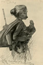Donna che mastica tabacco, Magelang, Giava, 1898