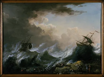Tempesta in mare e naufragio