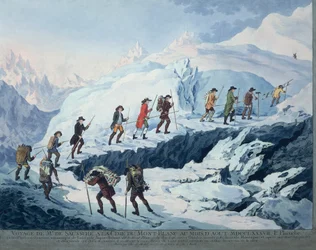 Horace-Benedict de Saussure scala la vetta del Monte Bianco nell