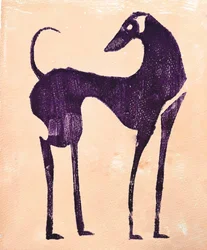 Il cane viola dell