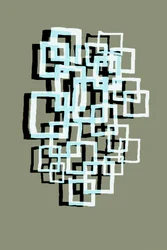 Quadrati fluttuanti astratti
