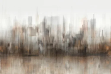 Riflessi sfocati della città