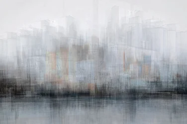 Riflessi sfocati della città