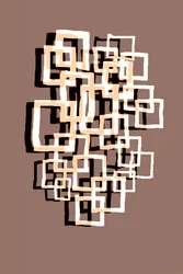 Quadrati geometrici sovrapposti