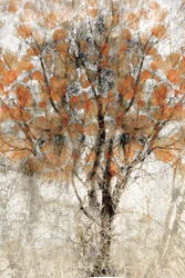 Albero autunnale con texture