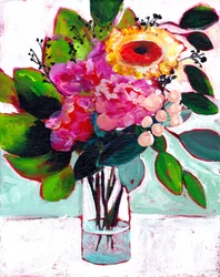 Bouquet floreale dai colori vivaci