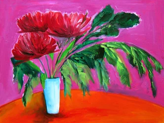 Fiori rossi dai colori vivaci