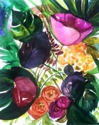 Una fioritura tropicale dai colori vivaci