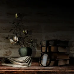 Libri antichi e fiori