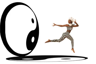 Harlequin Yin Yang Balance