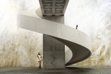 Scala a chiocciola moderna