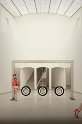 Altalene con pneumatici "Red Shoes"
