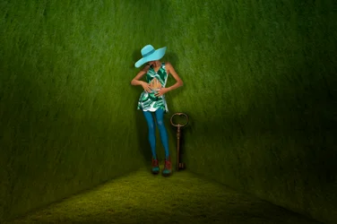 Donna surreale - Chiave verde