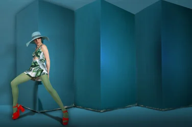 Ambiente alla moda dai vivaci toni del verde acqua