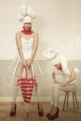 Ritratto di moda stravagante