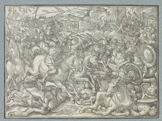 Battaglia presso una parete rocciosa